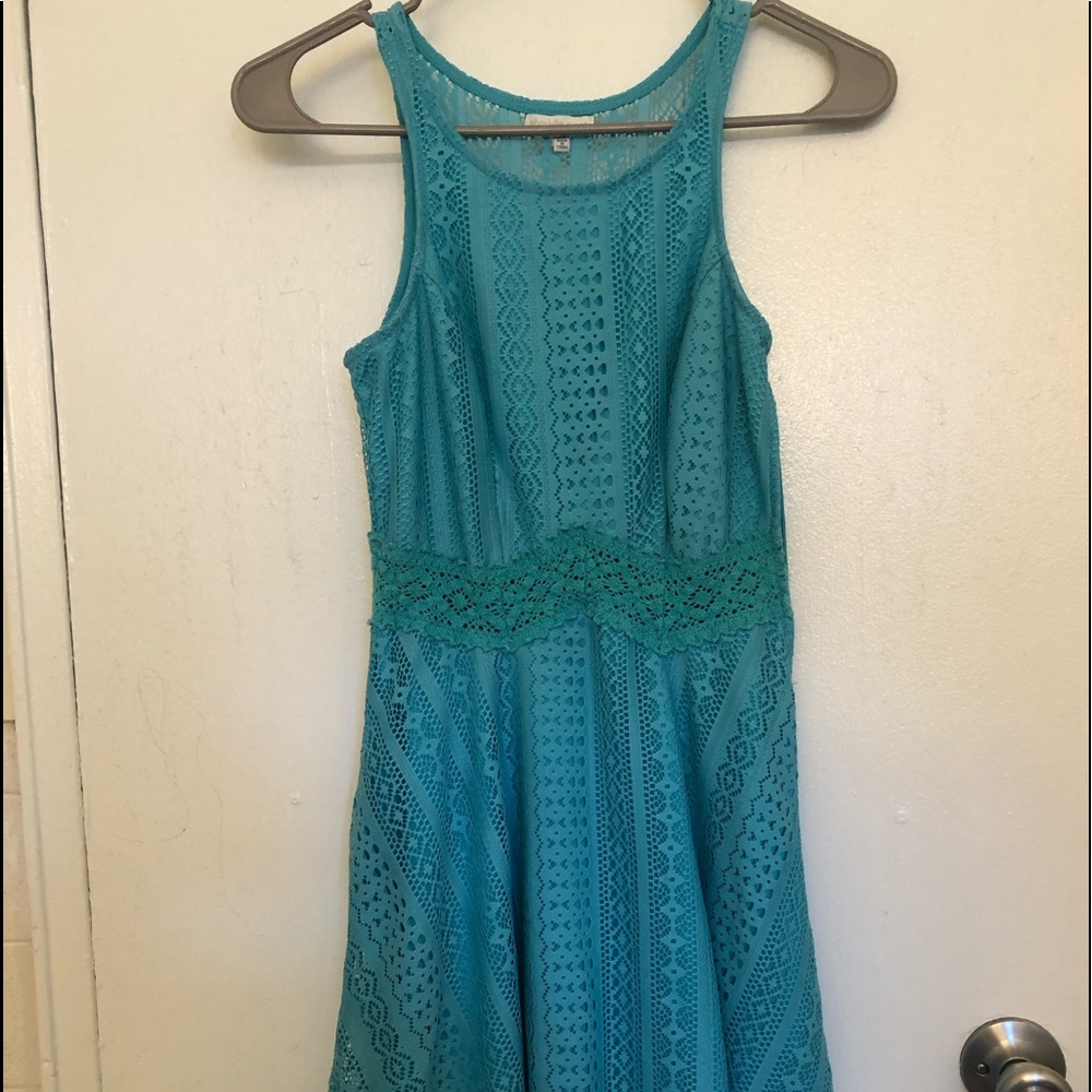 Blue/aqua dress